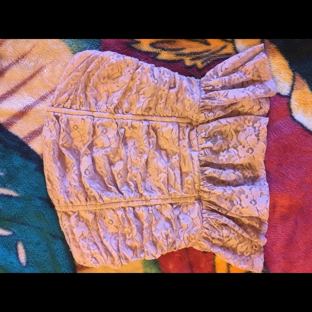 Strapless Lace blouse